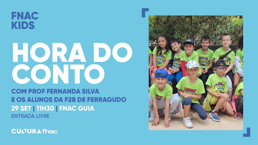 Hora do Conto Prof Fernanda Silva com os alunos F2B de Ferragudo