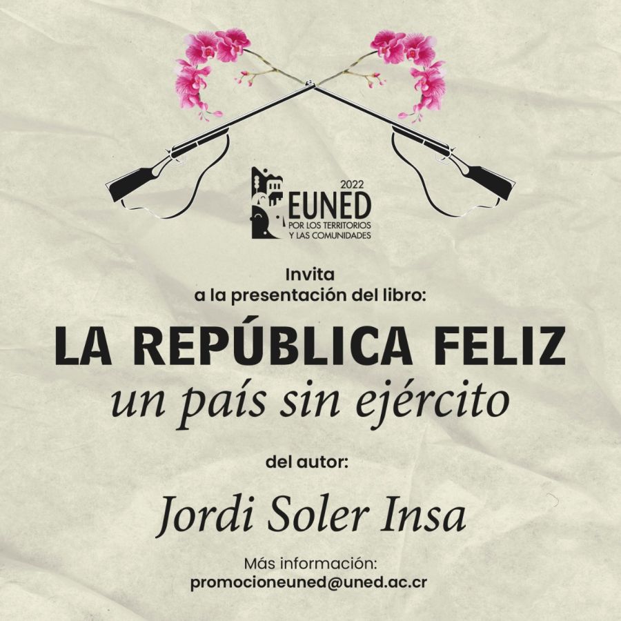 Presentación de libro. La república feliz, un país sin ejército, de Jordi Soler Insa
