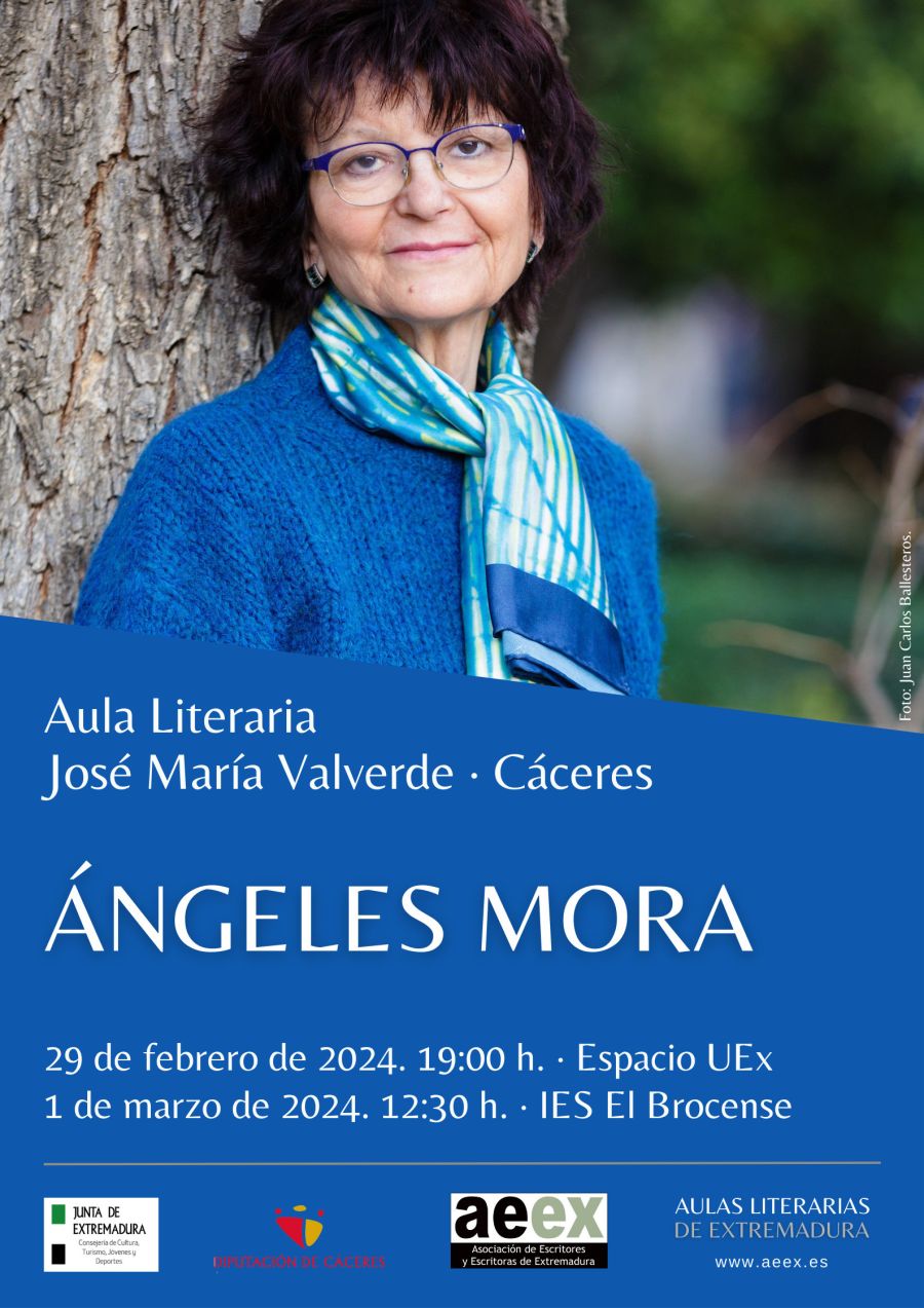 Ángeles Mora en el Aula 'José María Valverde'. AEEX