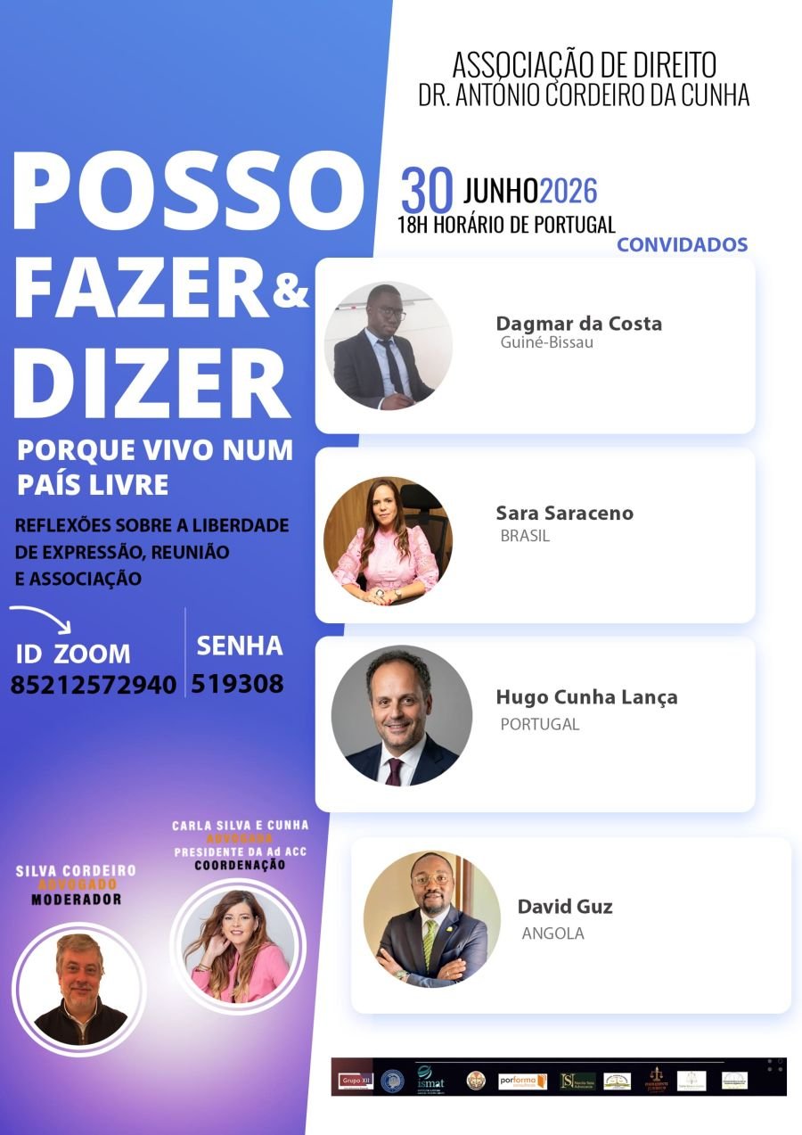 'Posso fazer e dizer, porque vivo num País livre'Reflexões sobre as liberdades de expressão, reunião e associação.