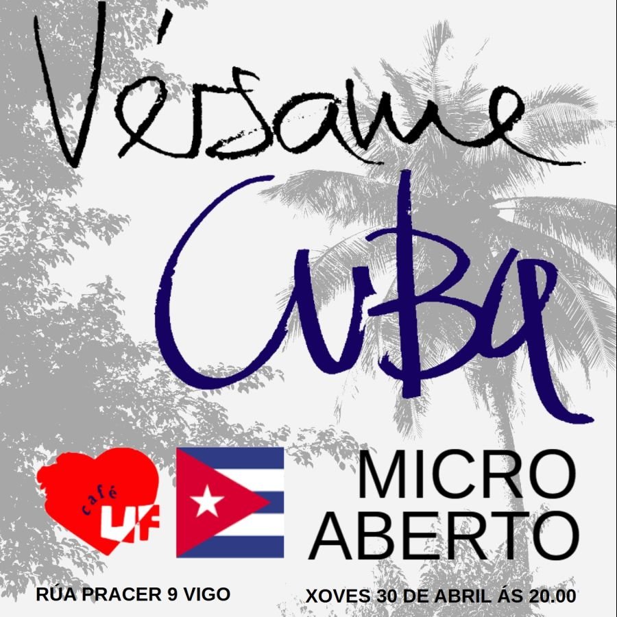 'Vérsame por Cuba' en Café Uf: arte contra el bloqueo y la brecha mediática