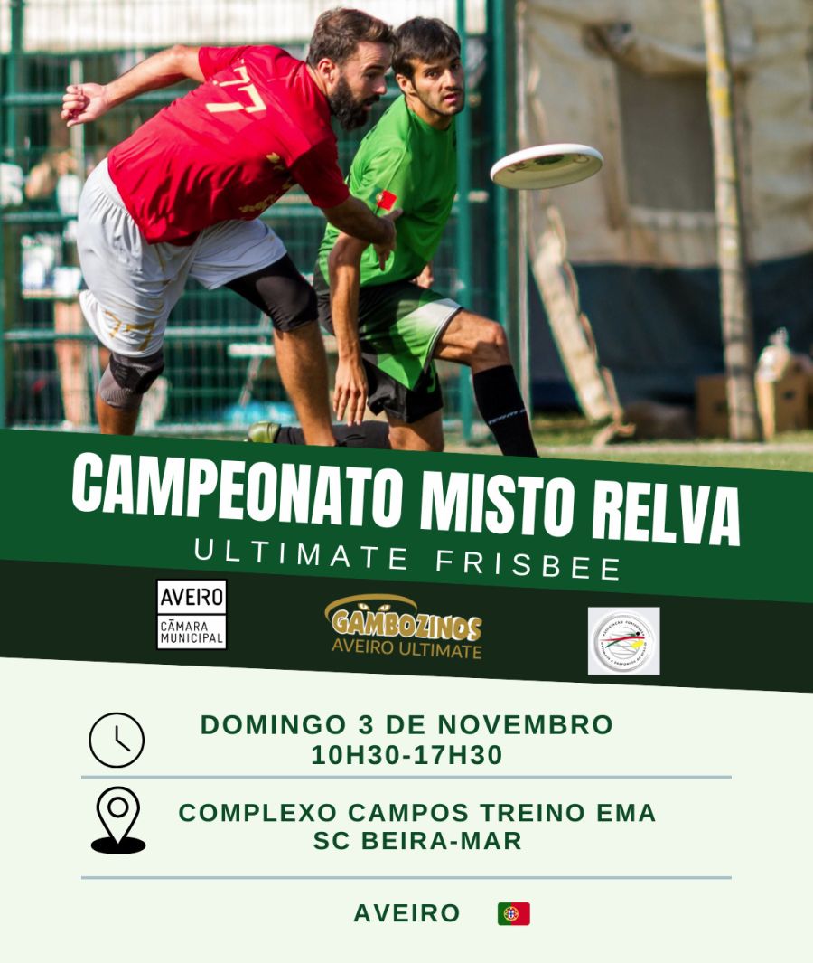 Campeonato Nacional Misto de Relva - Ultimate Frisbee Aveiro