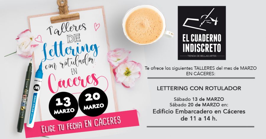 Lettering con Rotulador en Cáceres