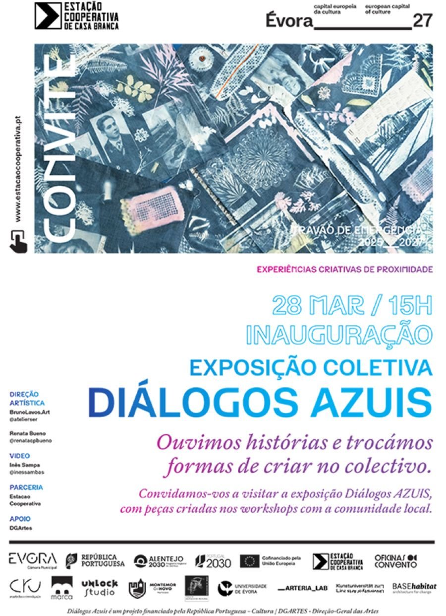 Diálogos Azuis - Laboratório experimental de Cianotipia - Exposição