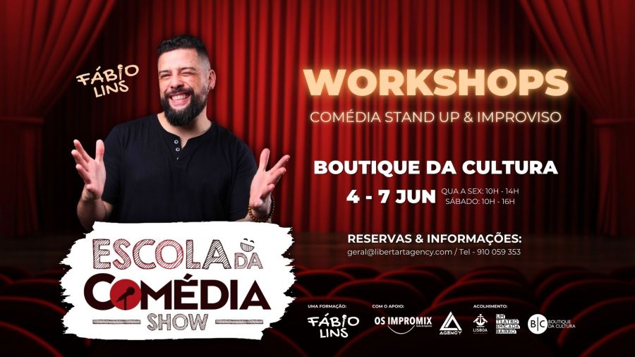Workshop de Improviso - Escola da Comédia com Fábio Lins
