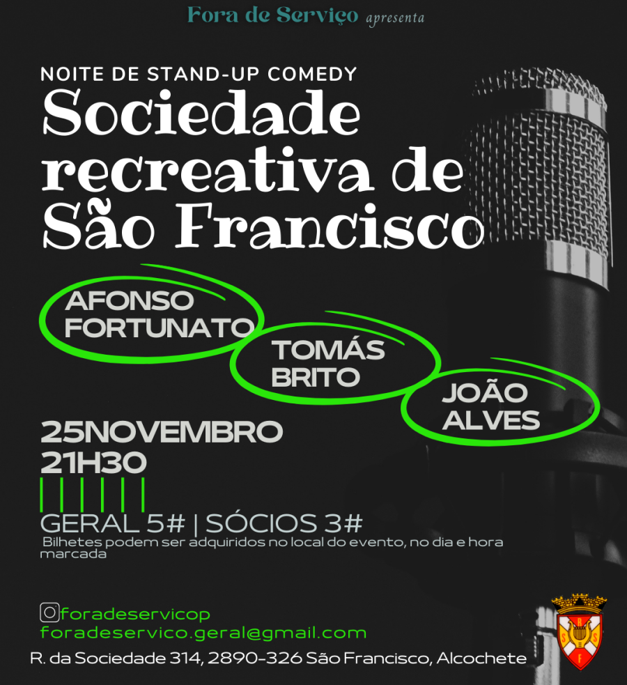 Stand-Up Comedy | Sociedade São Francisco