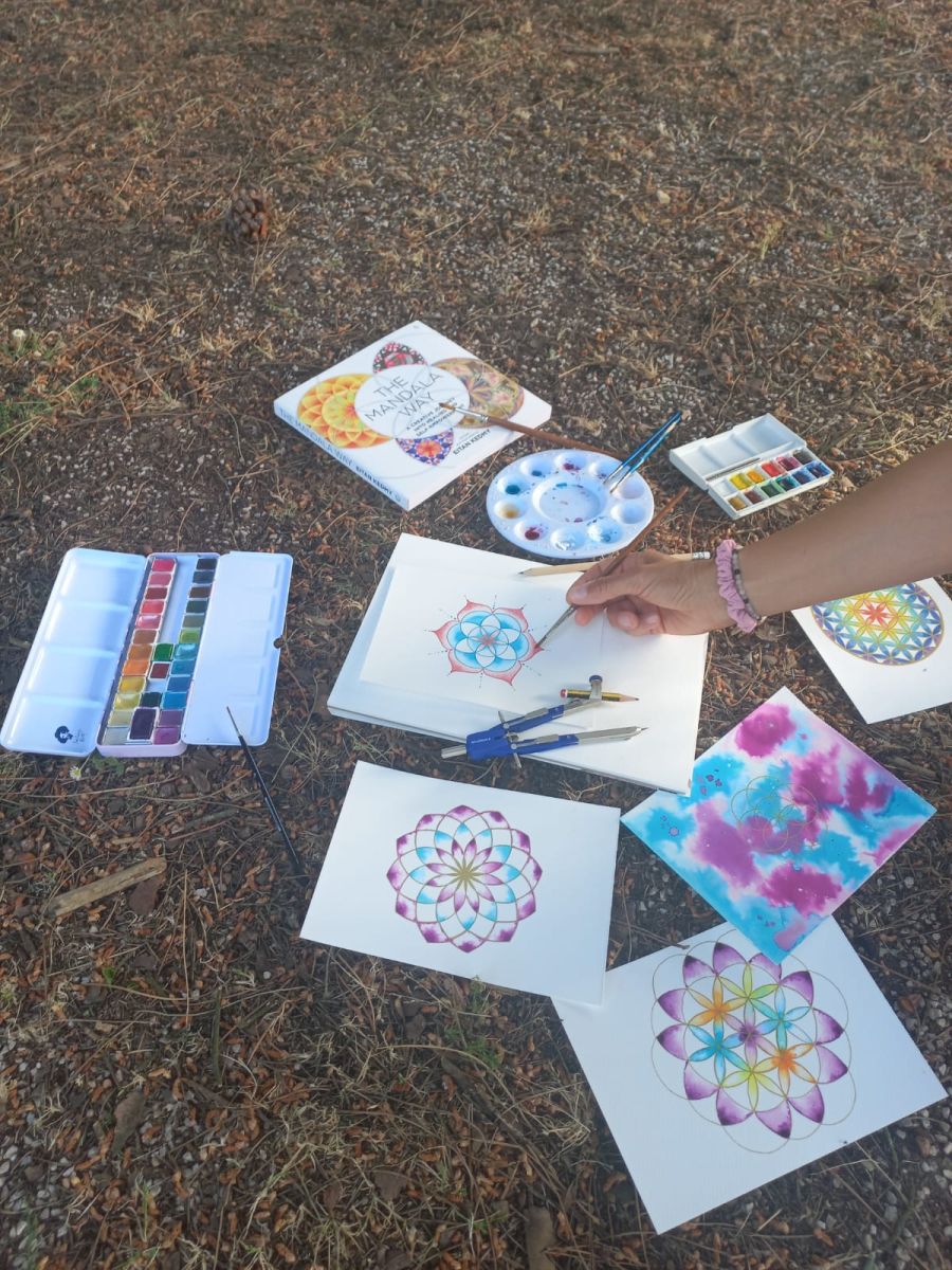 Workshop de Mandalas e Geometria Sagrada com Aguarelas na Natureza
