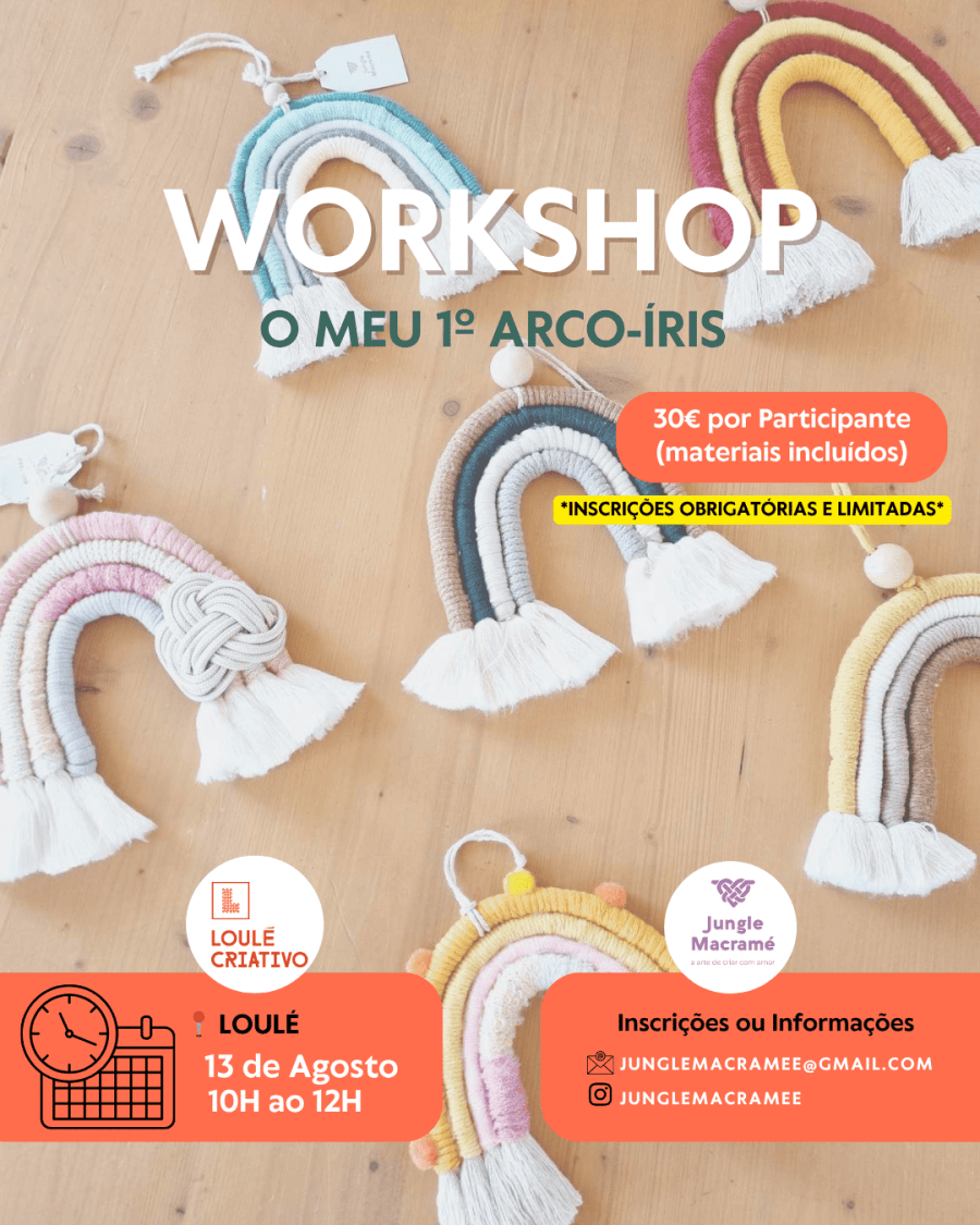 O meu 1º Arco-íris - macramé