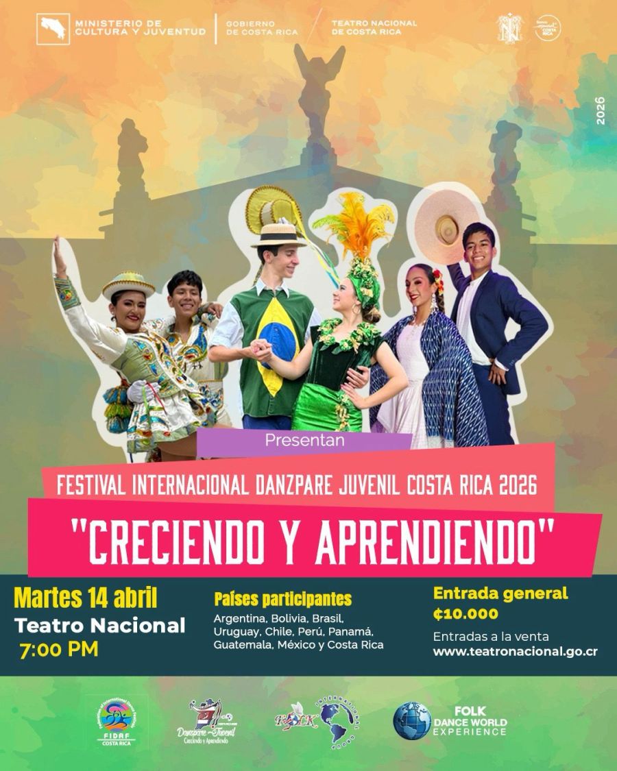Festival Internacional de Folklore Danzpare Juvenil Costa Rica 2026