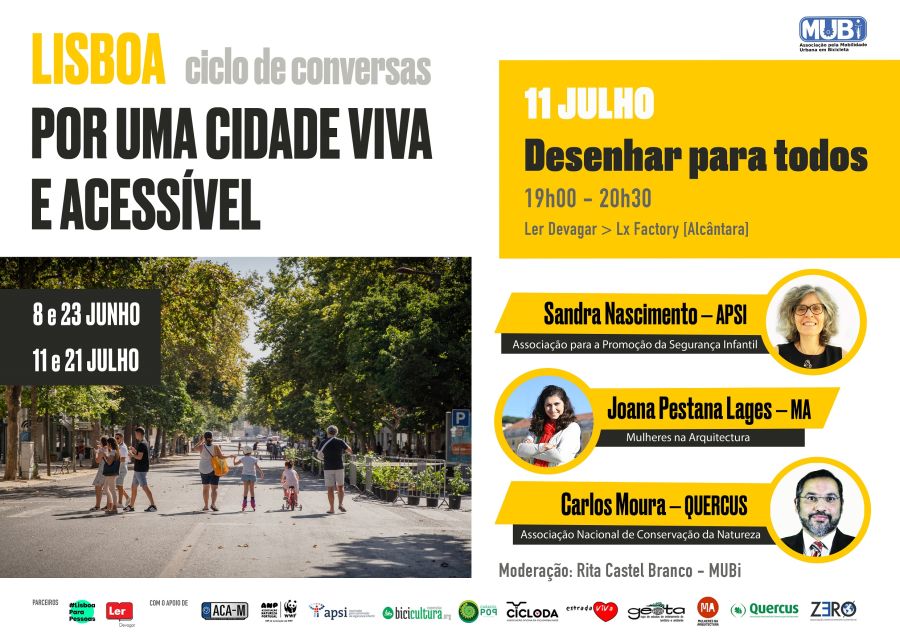 Desenhar para todos | Ciclo de conversas | Lisboa: Por Uma Cidade Viva e Acessível