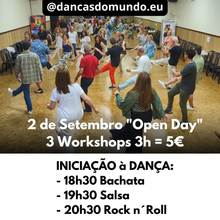 Open Day: Academia Danças do Mundo | 3 Workshops