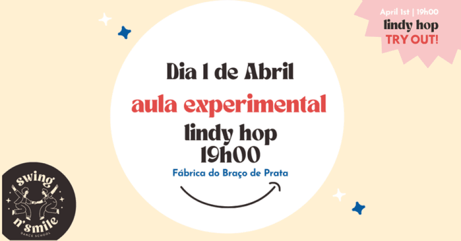 Lindy Hop! Aula experimental!
