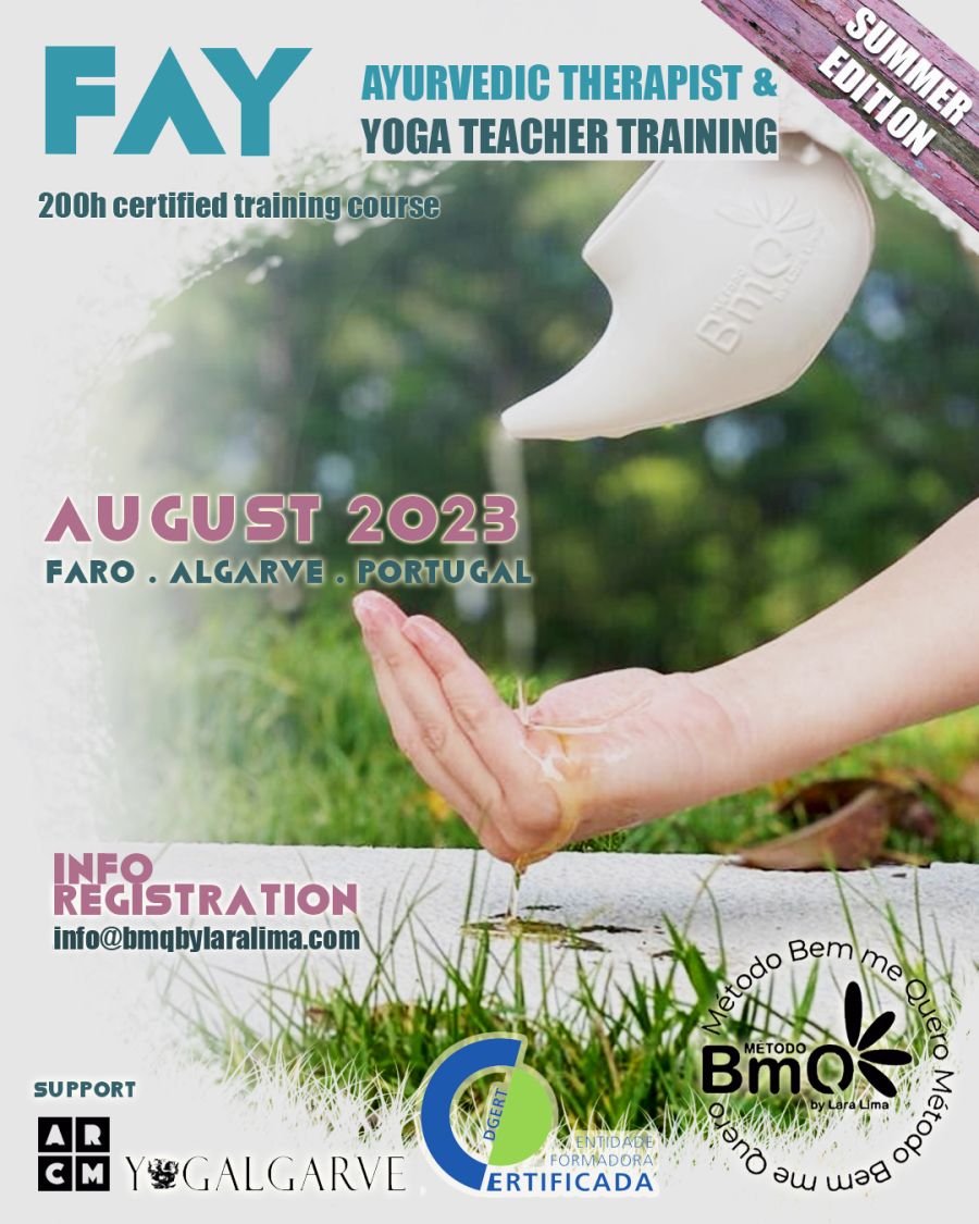 FAY - Formação Profissional Certificada para Terapeutas de Ayurveda & Professores de Yoga