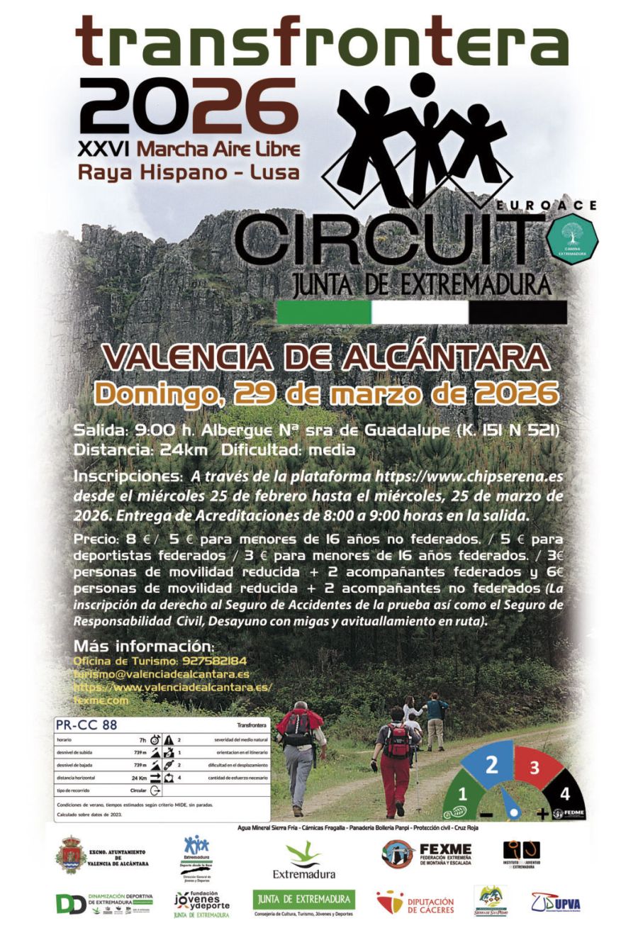 XXVI Edición de la Ruta de Senderismo “Transfrontera”