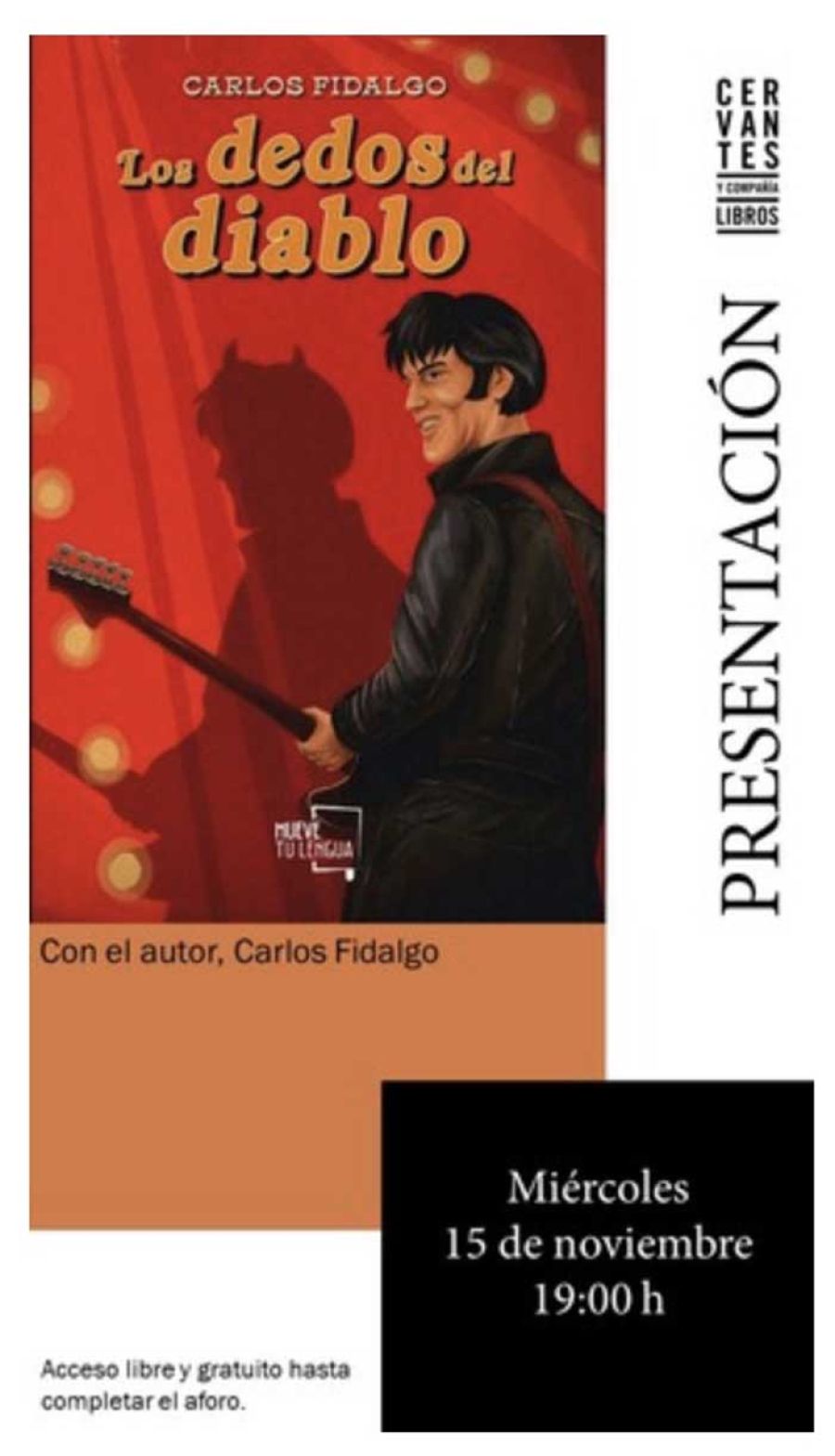 Presentación del libro 'Los dedos del diablo' de Carlos Fidalgo