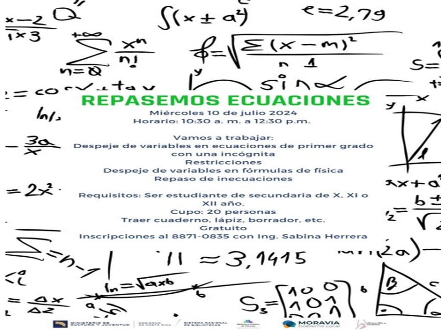 Taller Gratuito. Repasemos Ecuaciones