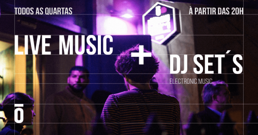 LIVE MUSIC + QUARTAS SEM LEI — WEDNESDAY, 8PM