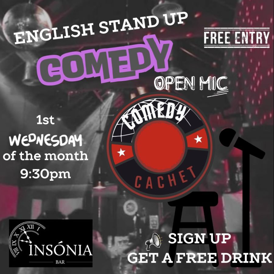 ENGLISH STAND UP COMEDY Open Mic @Aveiro