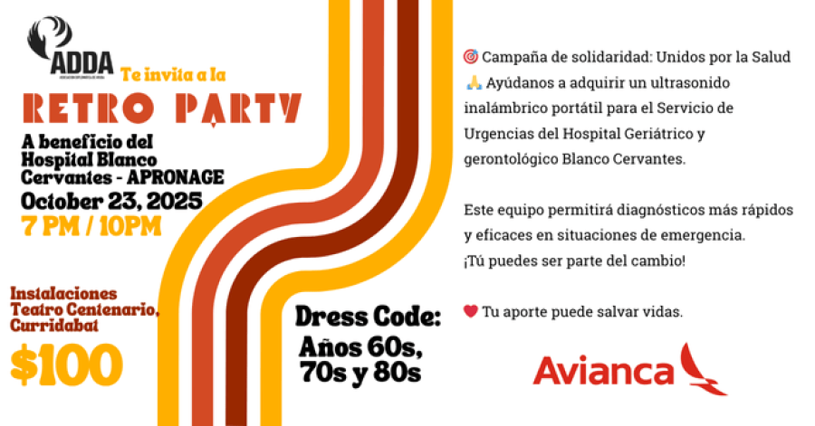 Retro Party años 60s, 70s y 80s
