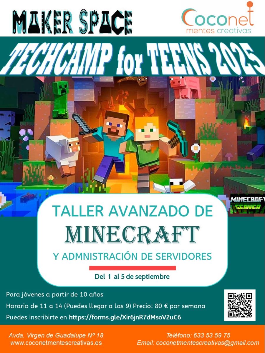 Taller avanzado de MINECRAFT y administración de servidores