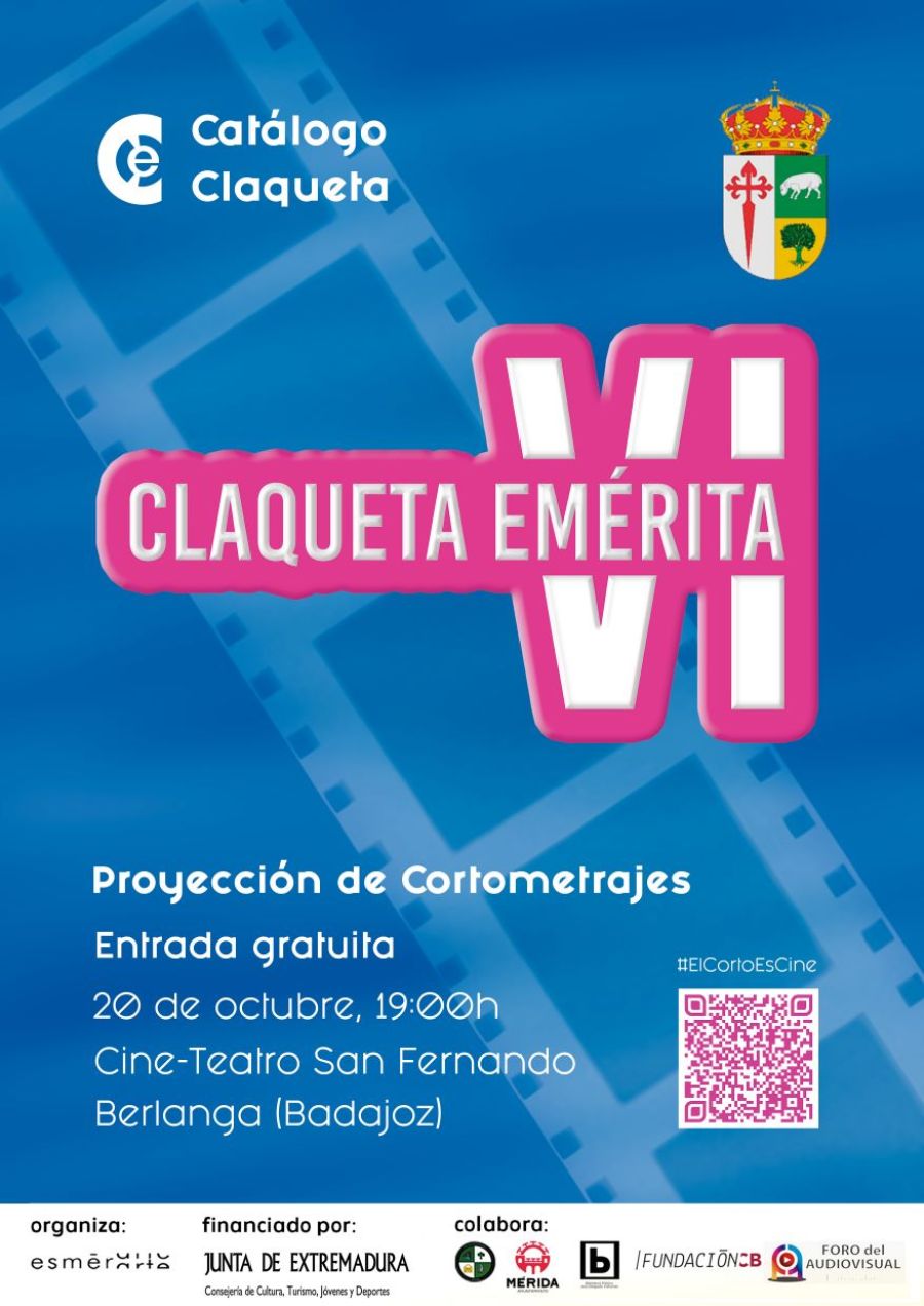 Catálogo Claqueta 6: Proyecciones de cortometrajes en Berlanga (Badajoz)