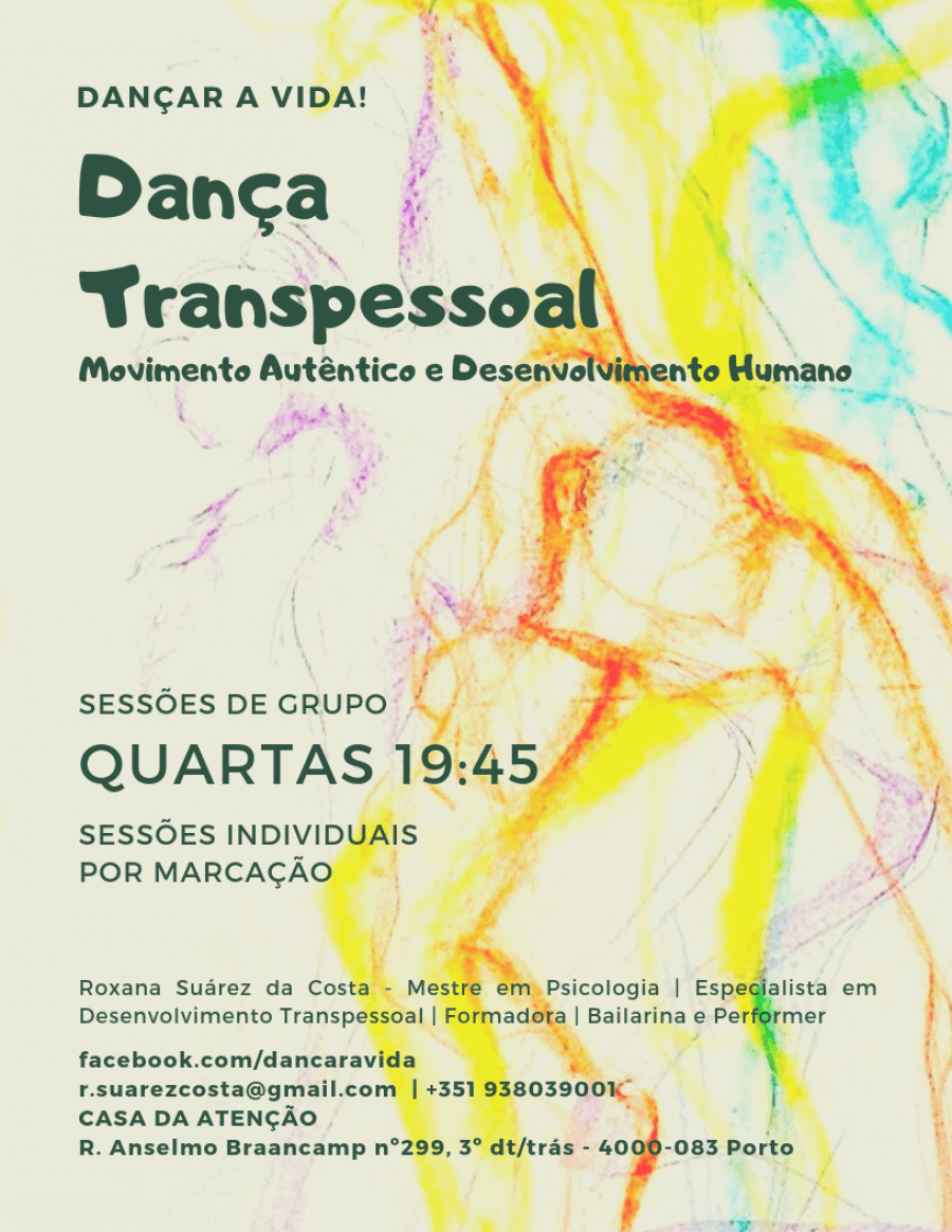 Dança Transpessoal - Outubro sessões semanais