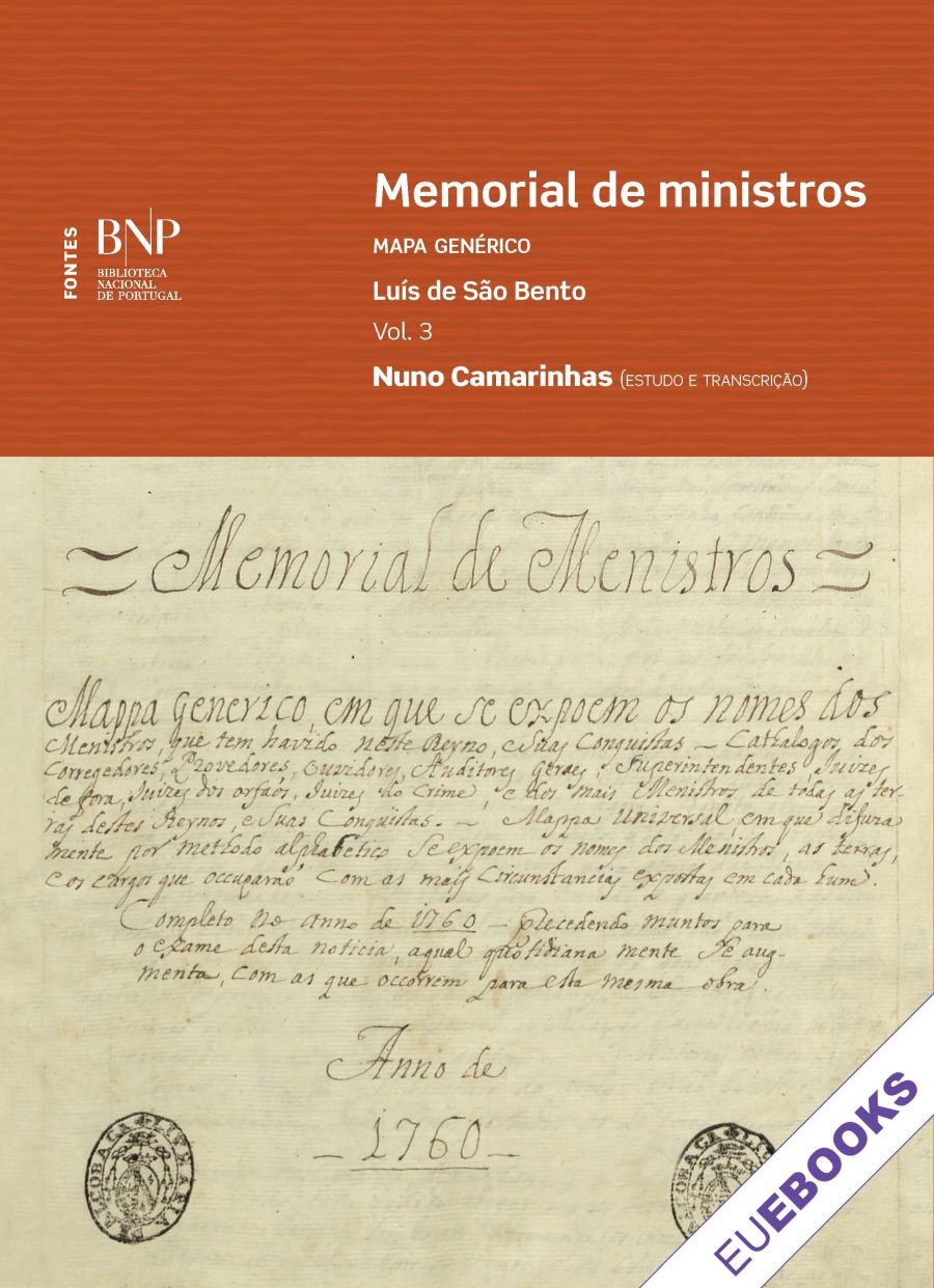 Memorial de Ministros: mapa genérico, vol. 3