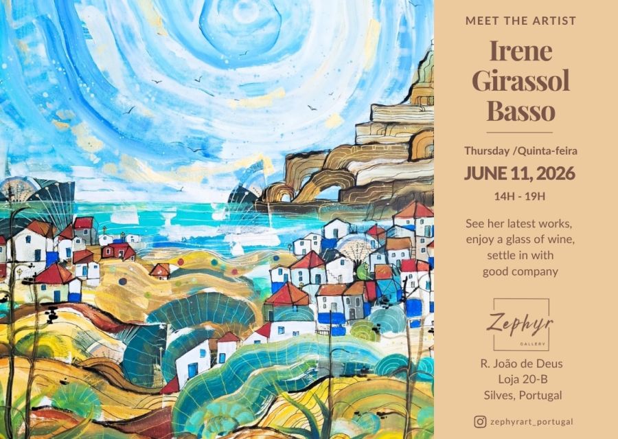 Zephyr Gallery recebe o evento “Meet the Artist”  com Irene Girassol Basso em Silves