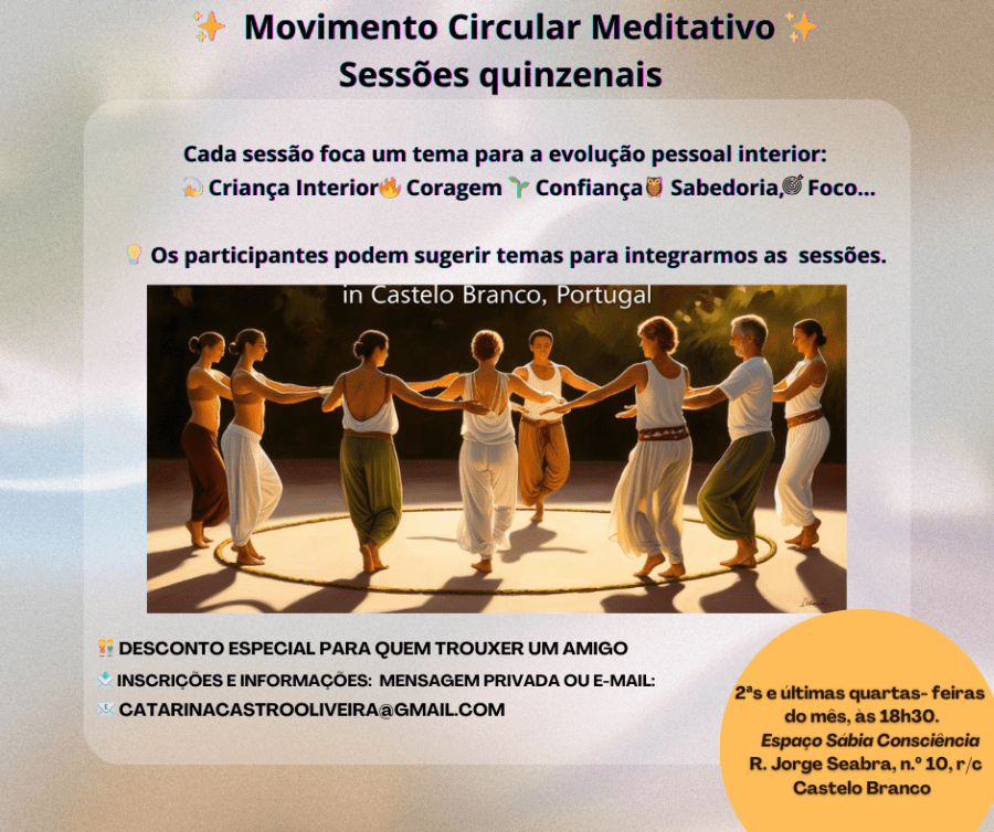 Movimento Circular Meditativo- Palavras  e Dança ancestrais