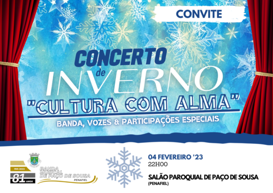 Concerto de Inverno 'CULTURA COM ALMA' || Banda Musical de Paço de Sousa (Penafiel)