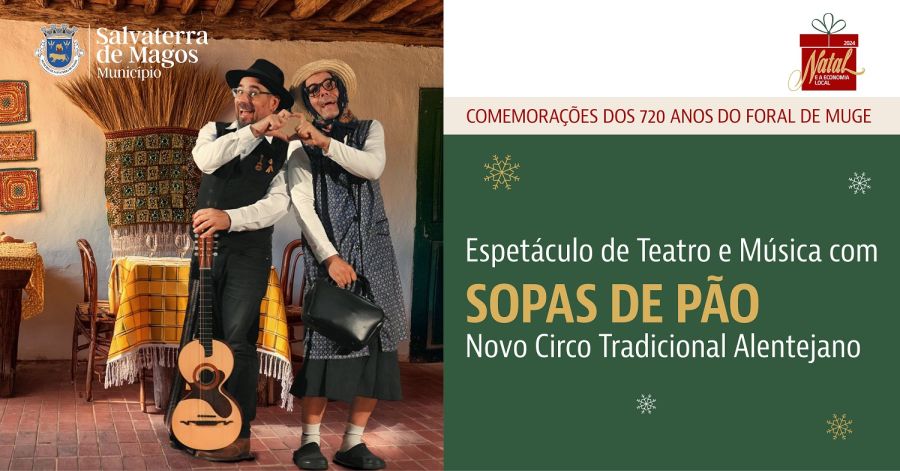 Espetáculo de Teatro e Música com 'Sopas de Pão'