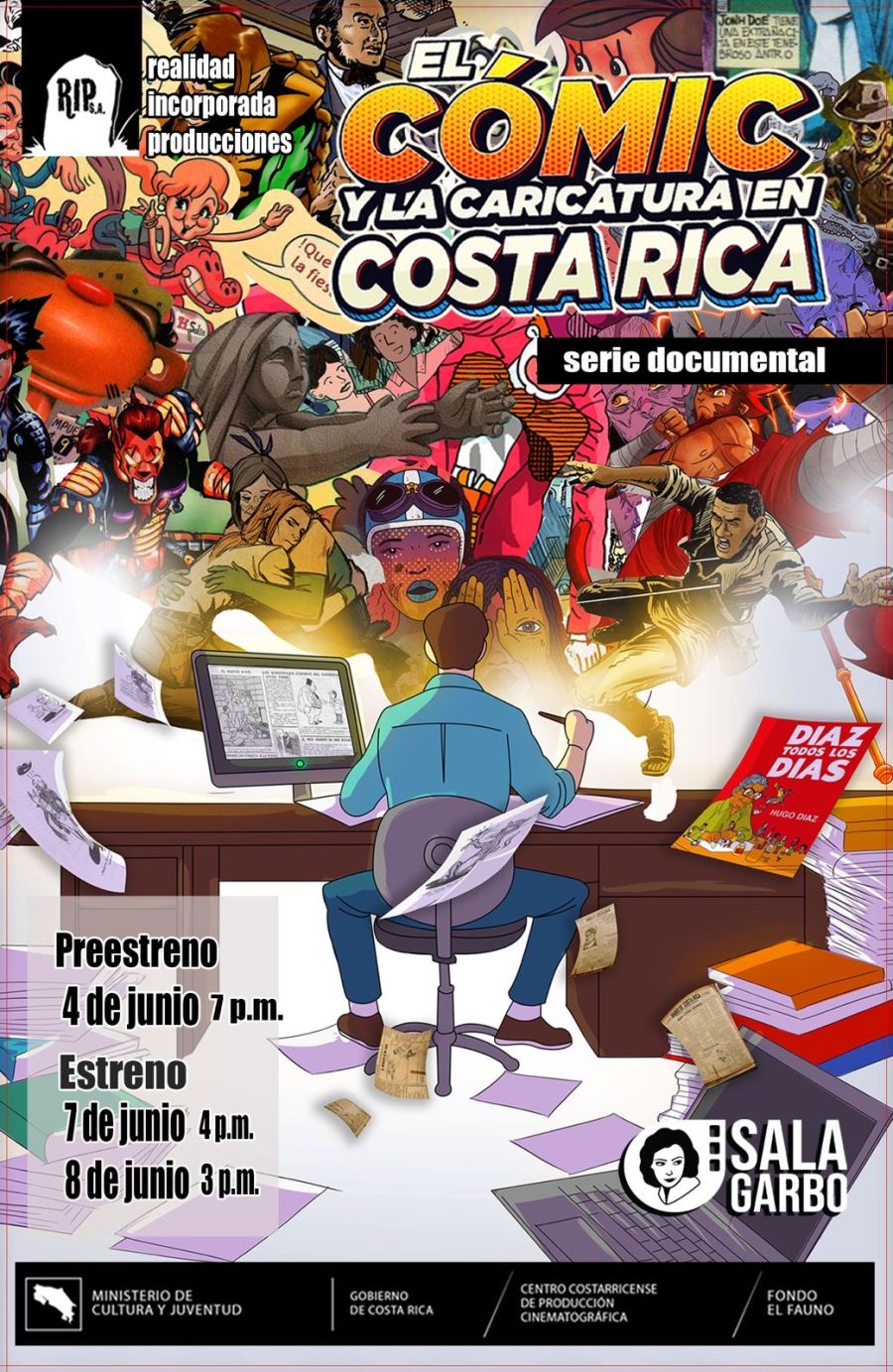 Estreno serie El Cómic y la Caricatura en Costa Rica 