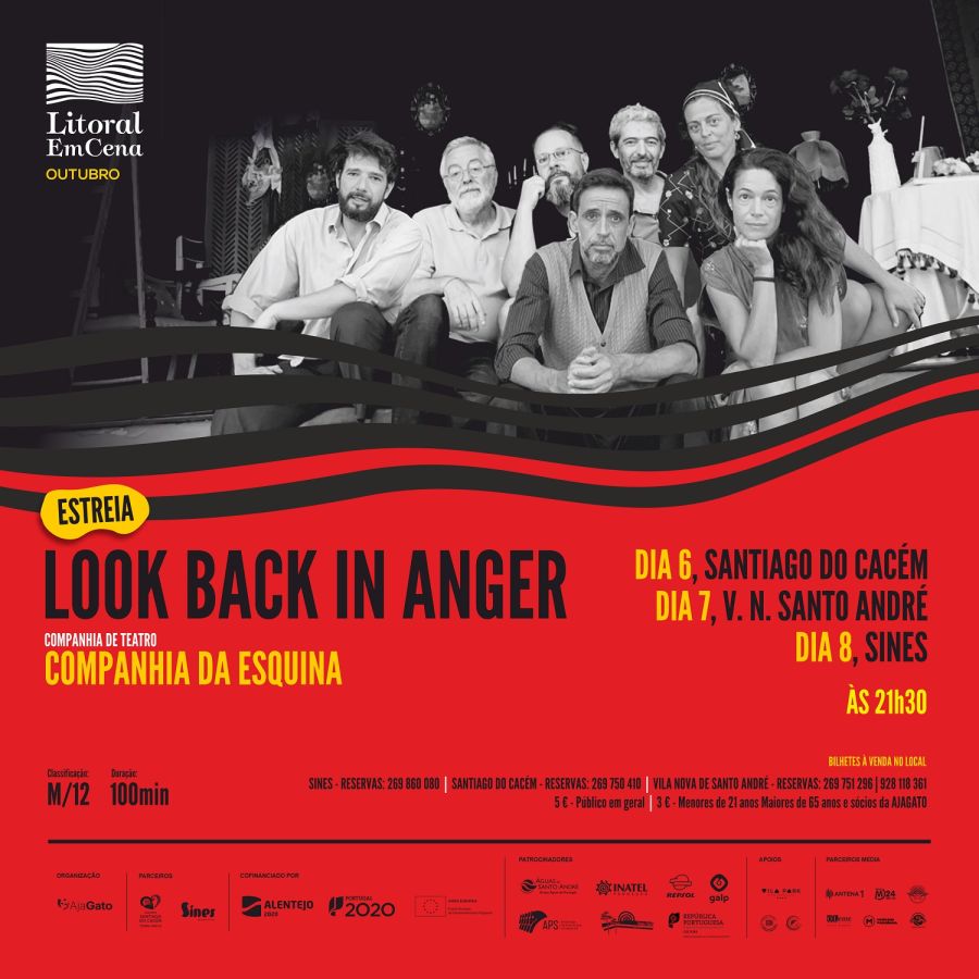 Teatro - Look Back in Anger - pela Companhia de Teatro da Esquina