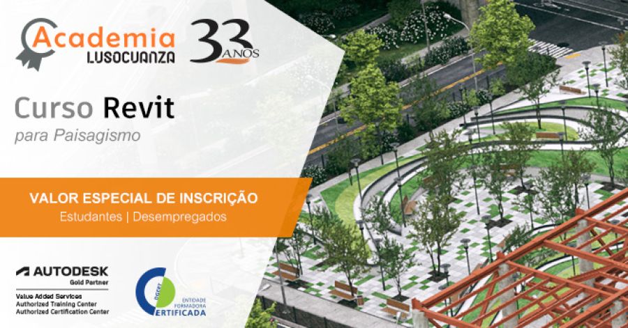 Academia Luso Cuanza - Curso Revit para Arquitetura Paisagista