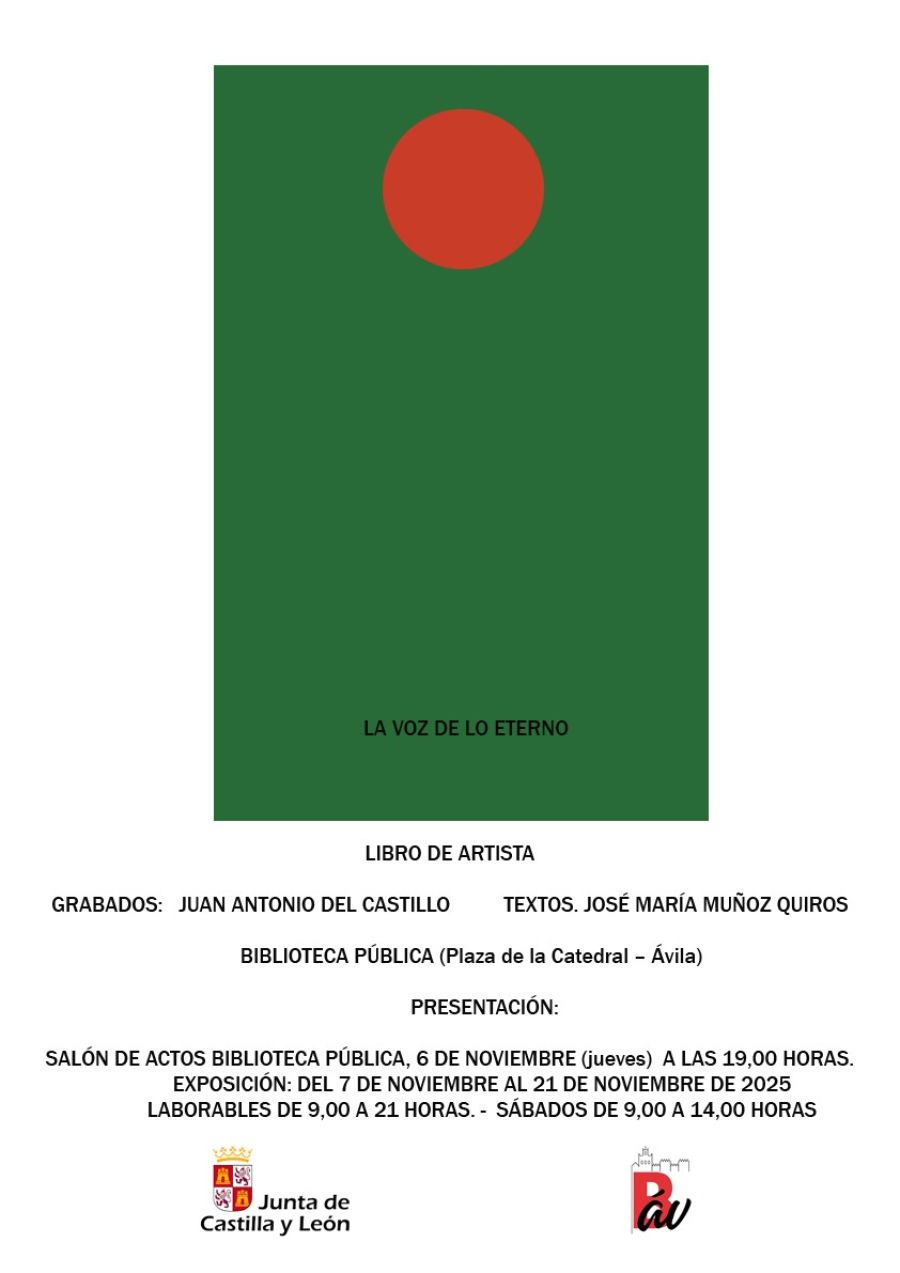 Exposición del libro de artista 'La voz de lo eterno'