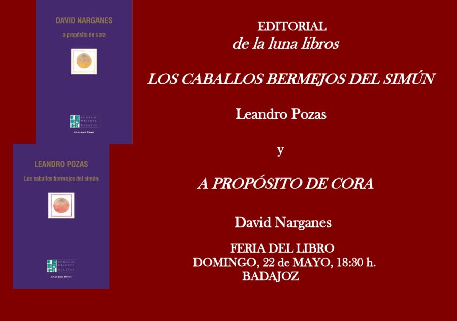 Presentación en la Feria del Libro  de Badajoz de los libros de Leandro Pozas y David Narganes