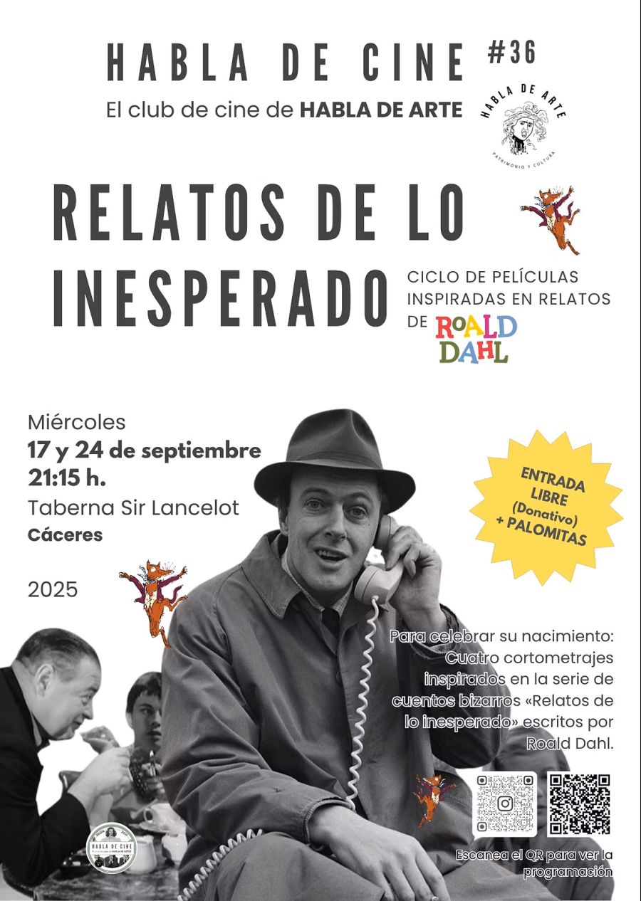 CICLO DE PELÍCULAS INSPIRADAS EN RELATOS DE ROALD DAHL