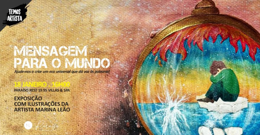 Mensagem para o Mundo - Exposição com Ilustrações da Artista Marina Leão