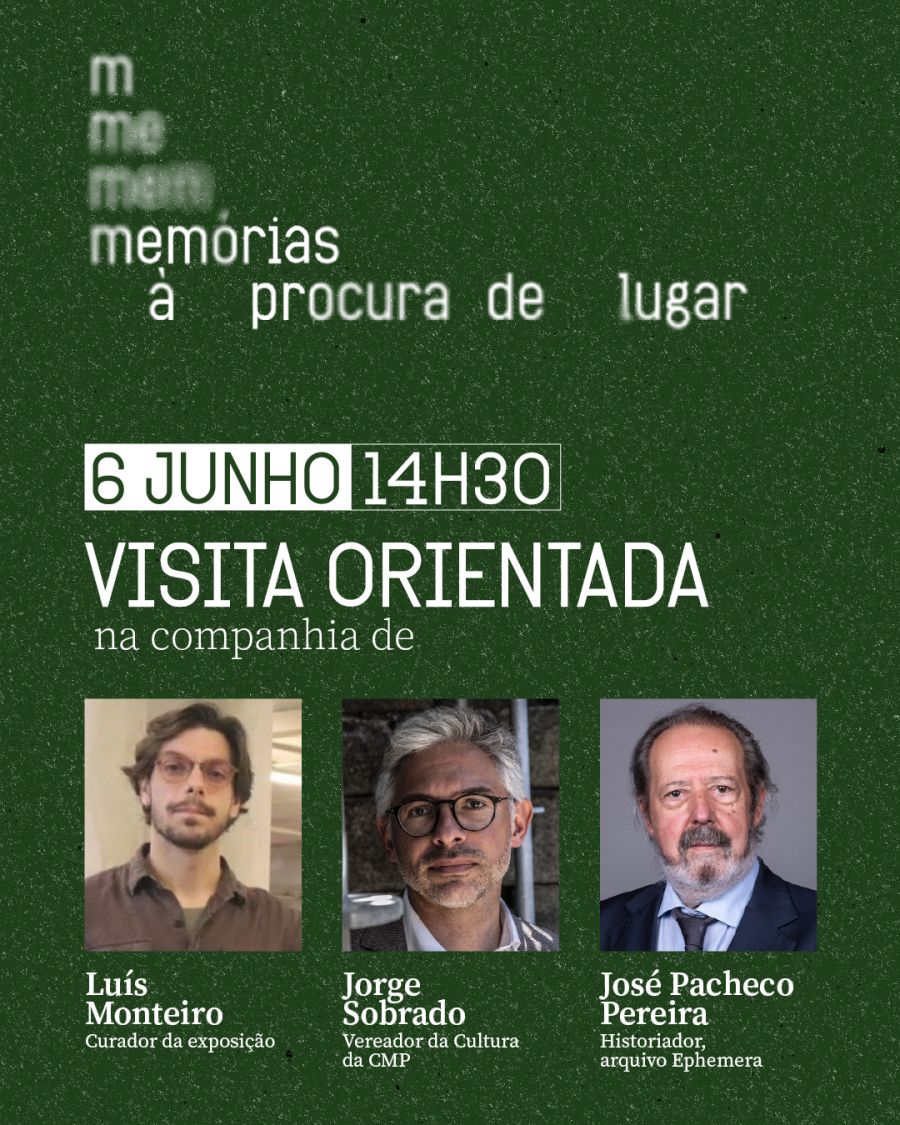 Visita orientada à exposição 'Memória(s) à procura de lugar' com Jorge Sobrado, José Pacheco Pereira e Luís Monteiro