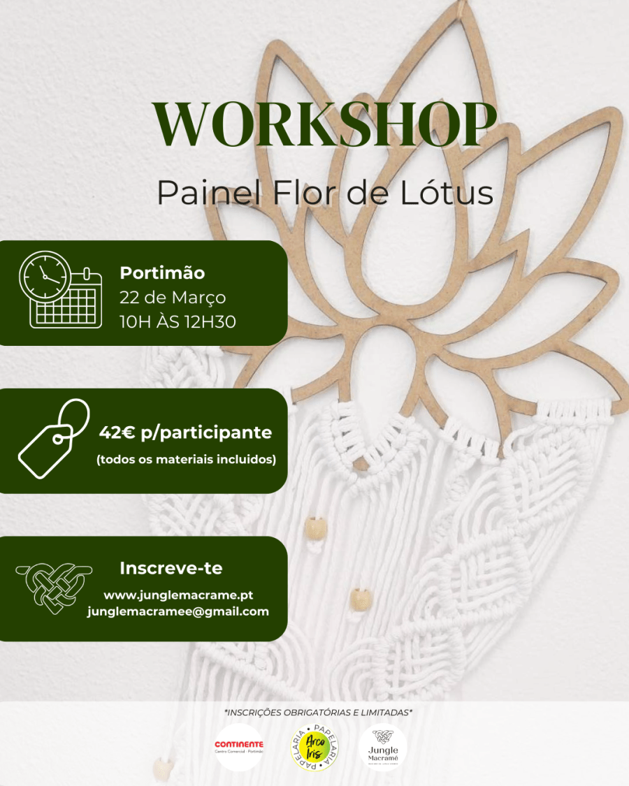 Workshop Macramé - Flor de Lótus