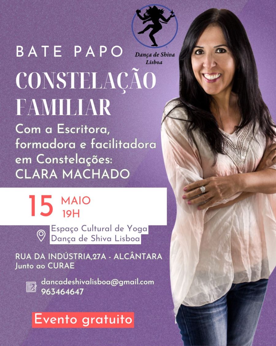 Bate Papo sobre Constelação Familiar com a escritora Clara Machado
