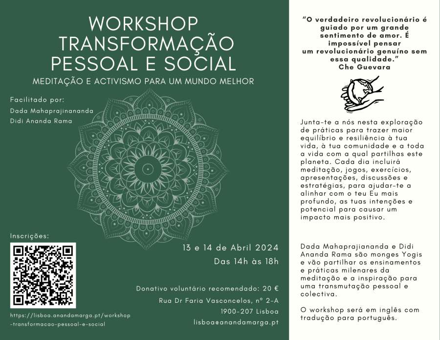 Workshop Transformação Pessoal e Social