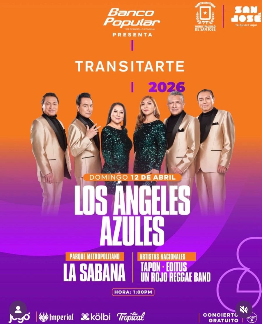 Transitarte 2026. Los Ángeles Azules. Concierto clausura