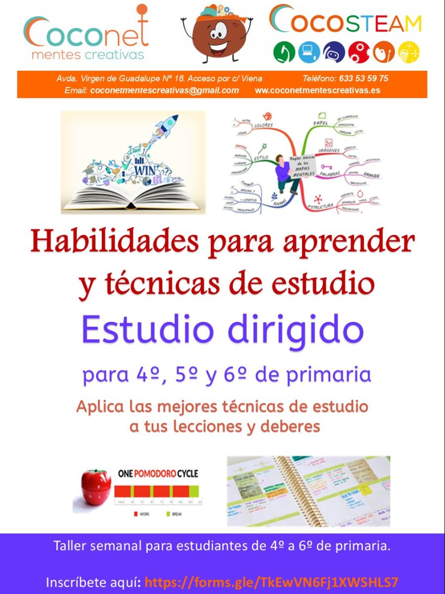 Curso de Habilidades para aprender  y técnicas de estudio. Estudio dirigido.