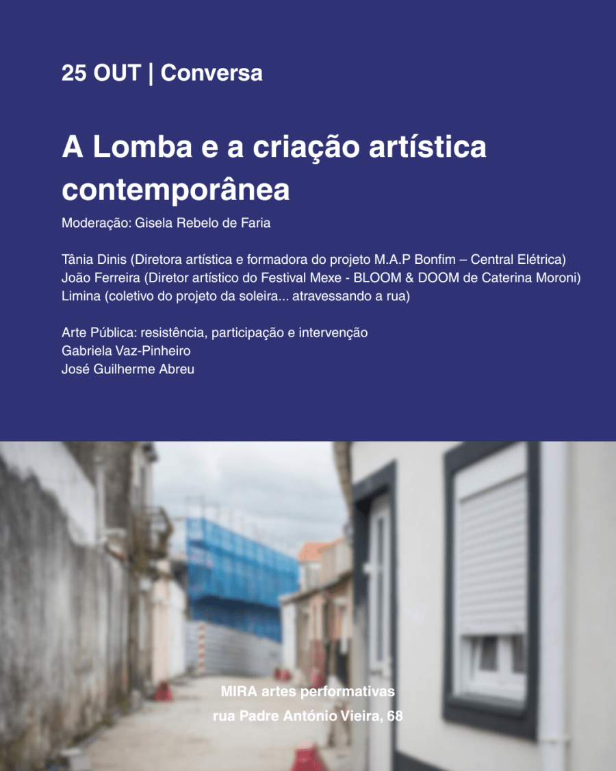 Conversa 'A Lomba e a criação artística contemporânea'