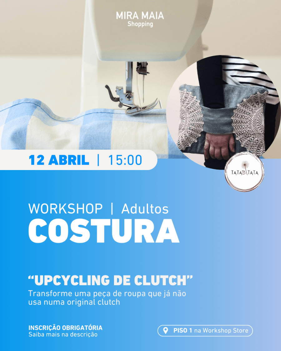 Mira Maia Shopping promove moda sustentável com workshop de upcycling