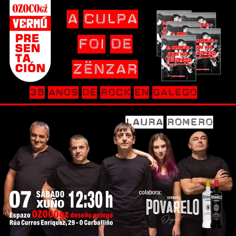 Vermú-presentación de A CULPA FOI DE ZËNZAR. 35 ANOS DE ROCK EN GALEGO