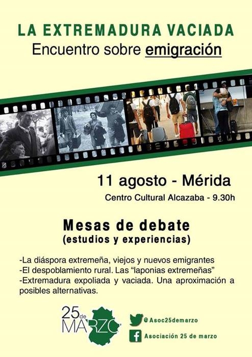 «La Extremadura vaciada», mesa de debate sobre emigración || Mérida