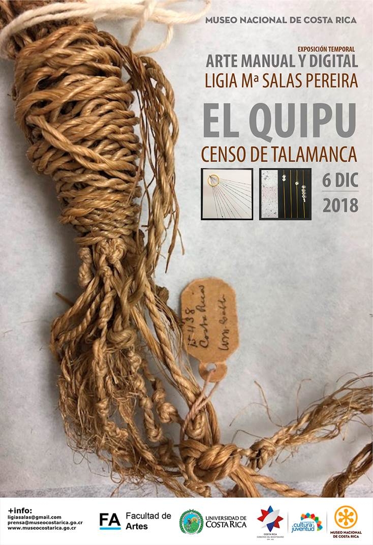 El Quipu, censo de Talamanca. Ligia Salas Pereira. Arte manual y digital