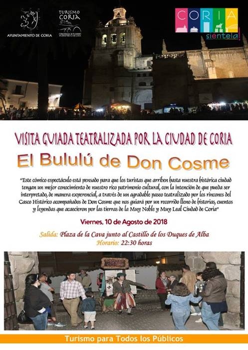 'El Bululú de Don Cosme' || Visita guiada teatralizada por la ciudad de Coria